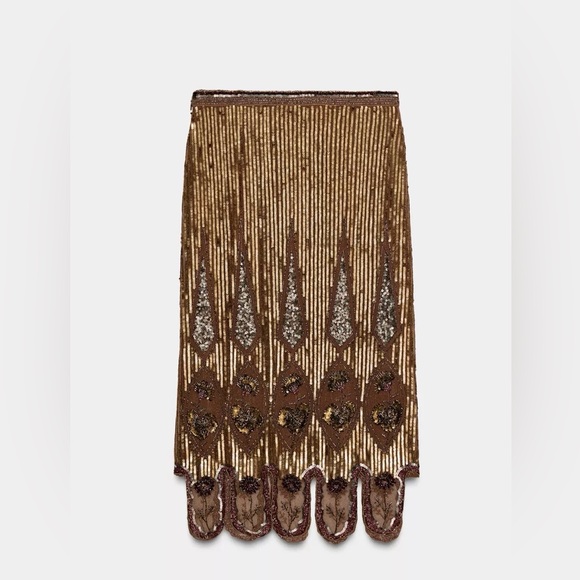 ZW Collection Linited Edition Embroidered Sequin Skirt - Picture 2 of 4